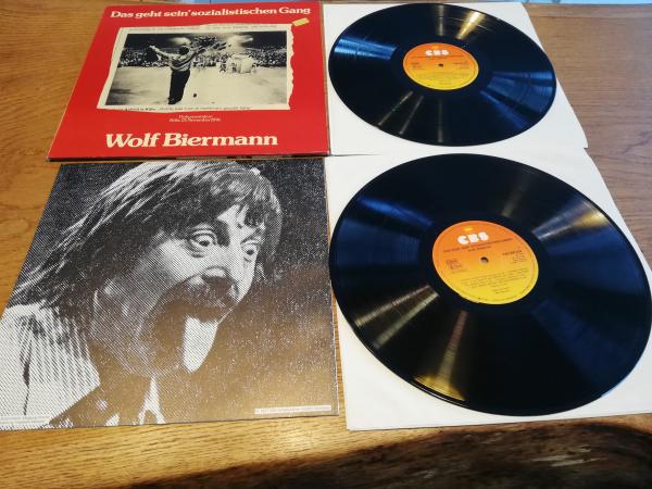 Wolf Biermann Das geht sein`sozialistischen Gang 1977 CBS 88224 Doppel LP Deutsche Pressung NM/VG+